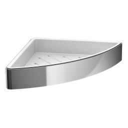 Emco Loft mydelniczka ścienna narożna chrom/biały 054500103