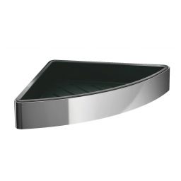 Emco Loft mydelniczka ścienna narożna chrom/czarny 054500503