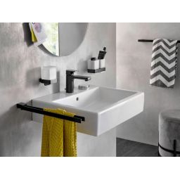 Emco Loft wieszak na ręcznik 31 cm dwuramienny ruchomy czarny 055013331