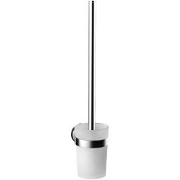 Emco Round szczotka toaletowa chrom/szkło satynowe 431500101