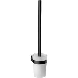 Emco Round szczotka toaletowa czarny/szkło satynowe 431513301
