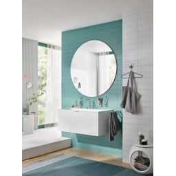 Emco Round kubek do mycia zębów z uchwytem chrom/szkło przezroczyste 432000100