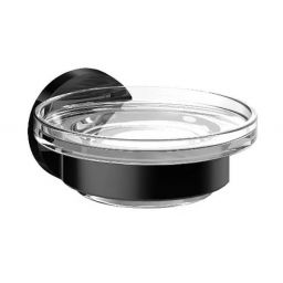 Emco Round mydelniczka czarny/szkło przezroczyste 433013300