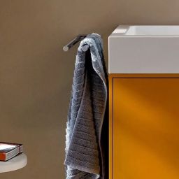 Emco Flow wieszak na ręcznik 43 cm podwójny czarny 275013343