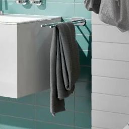 Emco Round wieszak na ręcznik haczyk podwójny chrom 437500101