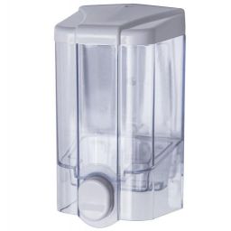 Faneco Jet dozownik do mydła 1000 ml ścienny biały/transparentny S1000PGWT