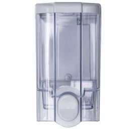 Faneco Jet dozownik do mydła 1000 ml ścienny biały/transparentny S1000PGWT