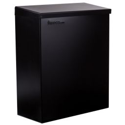 Faneco Hit kosz na śmieci 7 l ścienny czarny WB7BL