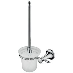 FDesign Lacrima szczotka toaletowa ścienna chrom/szkło mleczne FD6-LRA-06-11