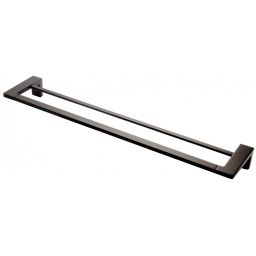 FDesign Piazza wieszak na ręcznik 60 cm drążek podwójny czarny mat FD6-PZA-02-22