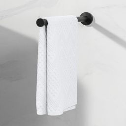 Geesa Nemox Black wieszak na ręcznik 1-ramienny czarny 916519-06