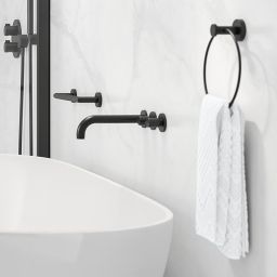 Geesa Nemox Black wieszak na ręcznik 35 cm czarny 916506-06