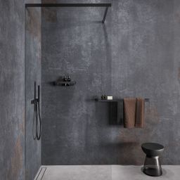 Geesa Shift koszyk łazienkowy czarny metal szczotkowany 919914-09