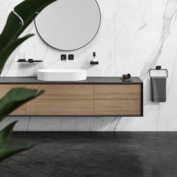 Geesa Shift wieszak na ręcznik owalny czarny 919904-06