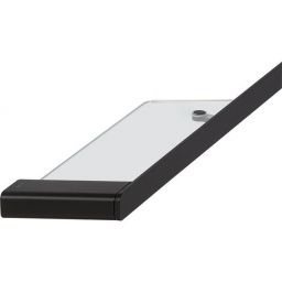 Geesa Shift wieszak na ręcznik 85 cm z półką czarny/szkło przezroczyste 919954-06-850