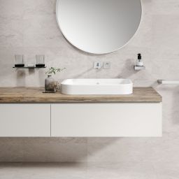 Geesa Shift dozownik do mydła 200 ml ścienny chrom/szkło mat 919916-02