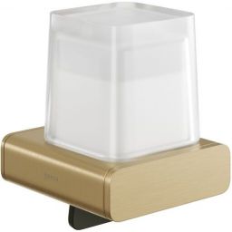 Geesa Shift dozownik do mydła 200 ml ścienny złoto szczotkowane/szkło mat 919916-07