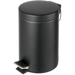Geesa Hotel kosz na śmieci 3 l stalowy czarny 91634-06