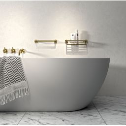 Geesa Nemox Brushed Gold wieszak na ręcznik 35 cm złoty szczotkowany 916506-07