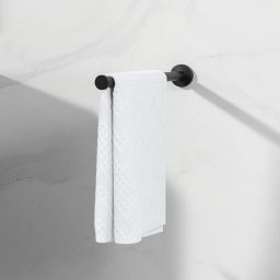 Geesa Nemox Black wieszak na ręcznik 1-ramienny czarny 916519-06