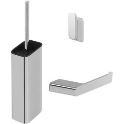Geesa Shift zestaw akcesoriów łazienkowych 3x1 chrom 919900-02-115