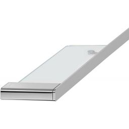 Geesa Shift wieszak na ręcznik 85 cm z półką chrom/szkło przezroczyste 919954-02-850