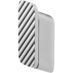 Geesa Shift haczyk na ręcznik chrom/ukośne paski 919967-02-94