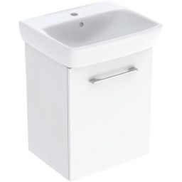 Geberit Selnova Square umywalka z szafką 50 cm białą 502.750.00.1