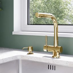 Globalo Exclusive Intio dozownik do płynów 350 ml złoty INTIO_LIGHT_GOLD