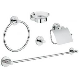 Grohe Essentials zestaw akcesoriów 5w1 StarLight Chrome chrom 40344001