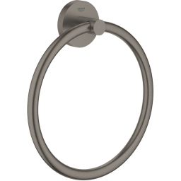 Grohe Essentials wieszak na ręcznik 18 cm okrągły brushed hard graphite 40365AL1
