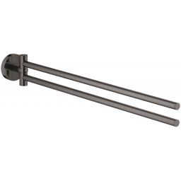 Grohe Essentials wieszak na ręcznik podwójny chrom hard graphite 40371A01