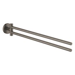 Grohe Essentials wieszak na ręcznik podwójny brushed hard graphite 40371AL1
