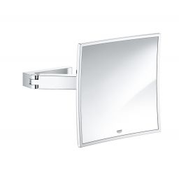 Grohe Selection Cube lusterko kosmetyczne 22,3x22,3 cm kwadratowe chrom 40808000