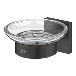 Grohe Start Cube mydelniczka ścienna czarna-przezroczysta 410962430