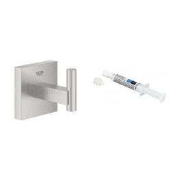 Zestaw Grohe Start Cube wieszak na ręcznik stal nierdzewna i klej montażowy QuickGlue (40961DC0, 41127000)