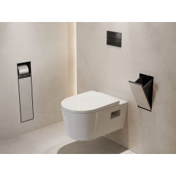 Hansgrohe XtraStoris Rock kosz na śmieci do zabudowy 2,5 l czarny mat 56063670
