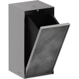 Hansgrohe XtraStoris Rock kosz na śmieci wnękowy 2,5 l stal szlachetna szczotkowana 56063800