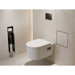 Hansgrohe XtraStoris Rock kosz na śmieci wnękowy 4 l czarny mat 56089670