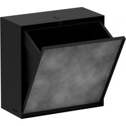 Hansgrohe XtraStoris Rock kosz na śmieci wnękowy 6 l czarny mat 56090670