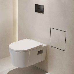 Hansgrohe XtraStoris Rock kosz na śmieci wnękowy 6 l czarny mat 56090670