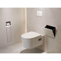 Hansgrohe XtraStoris Original kosz na śmieci wnękowy 6 l biały mat 56090700