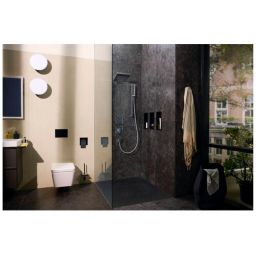 Hansgrohe XtraStoris Original wnęka ścienna na papier toaletowy czarny mat 56065670