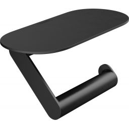 Hansgrohe WallStoris uchwyt na papier toaletowy z półką czarny mat 27928670