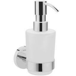 Hansgrohe Logis Universal dozownik do mydła 200 ml ścienny chrom/szkło białe 41714000