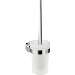 Hansgrohe Logis Universal szczotka toaletowa ścienna chrom/szkło białe 41722000