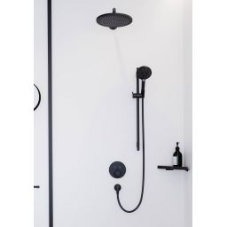 Hansgrohe AddStoris półka łazienkowa narożna czarny mat 41741670