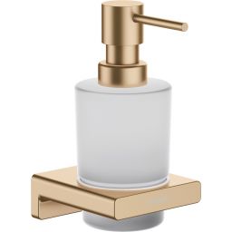 Hansgrohe AddStoris dozownik do mydła 200 ml ścienny szkło/brąz szczotkowany 41745140