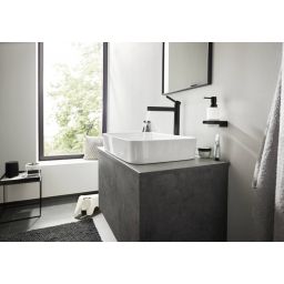 Hansgrohe AddStoris dozownik do mydła 200 ml ścienny szkło/czarny mat 41745670