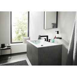 Hansgrohe AddStoris dozownik do mydła 200 ml ścienny szkło/czarny mat 41745670